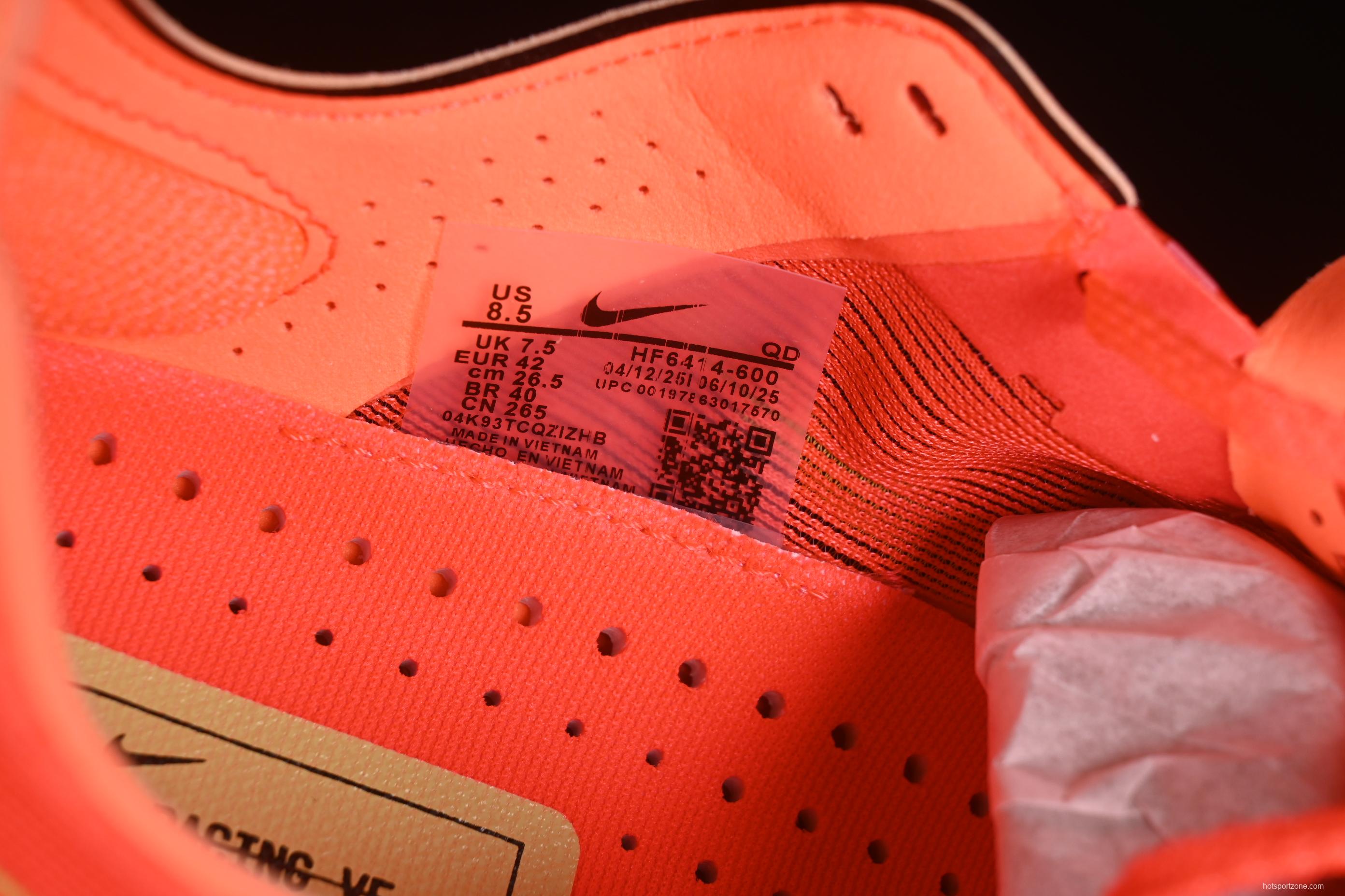 Nike ZoomX Vaporfly NEXT% 4 Marathon Series Road Racing Ultra-Light Cushion Running Shoes - HF6414-600