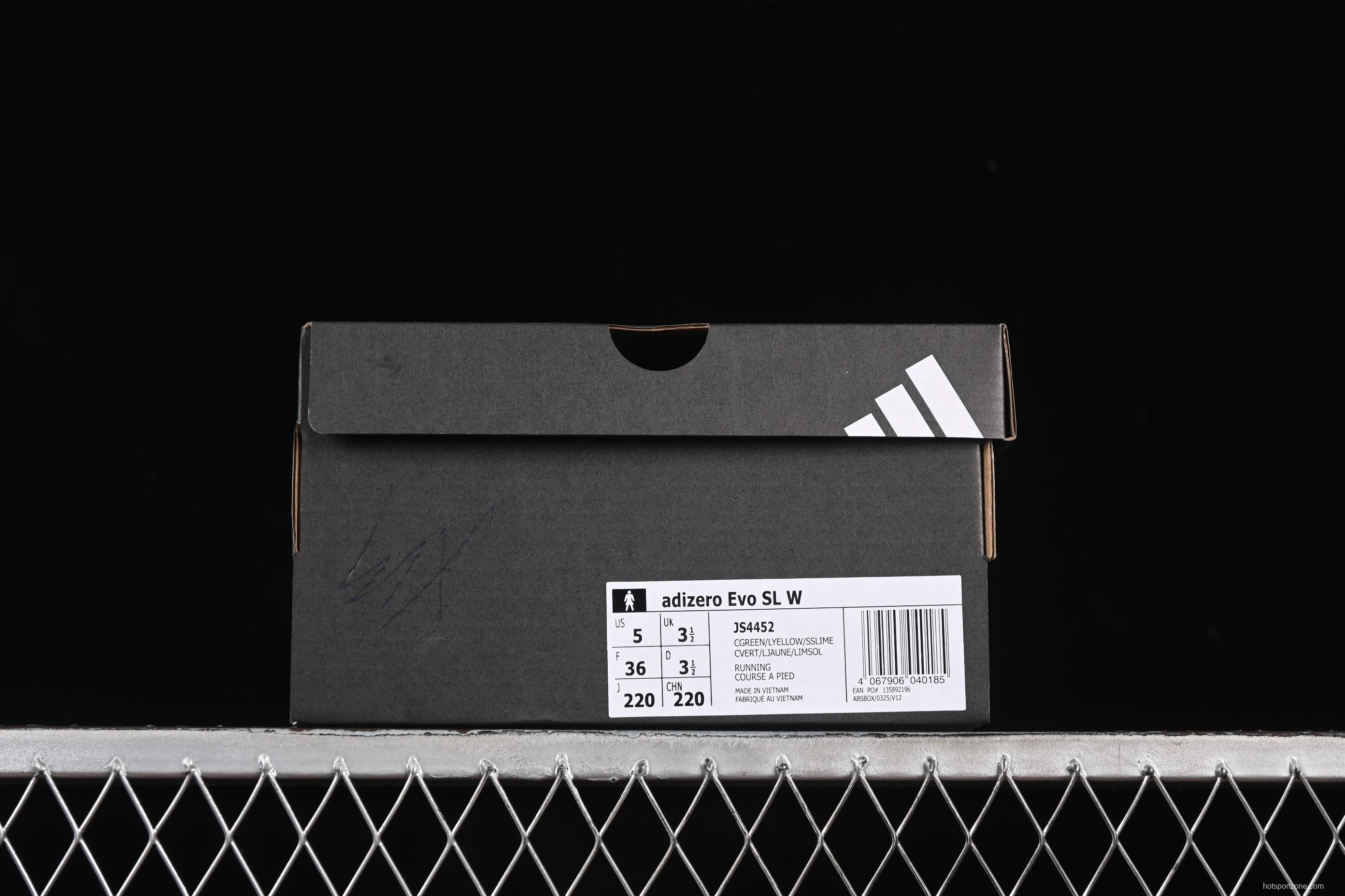 Adidas Adizero Evo SL Ultra Lightweight Breathable Cushioned Running Shoes - JS4452