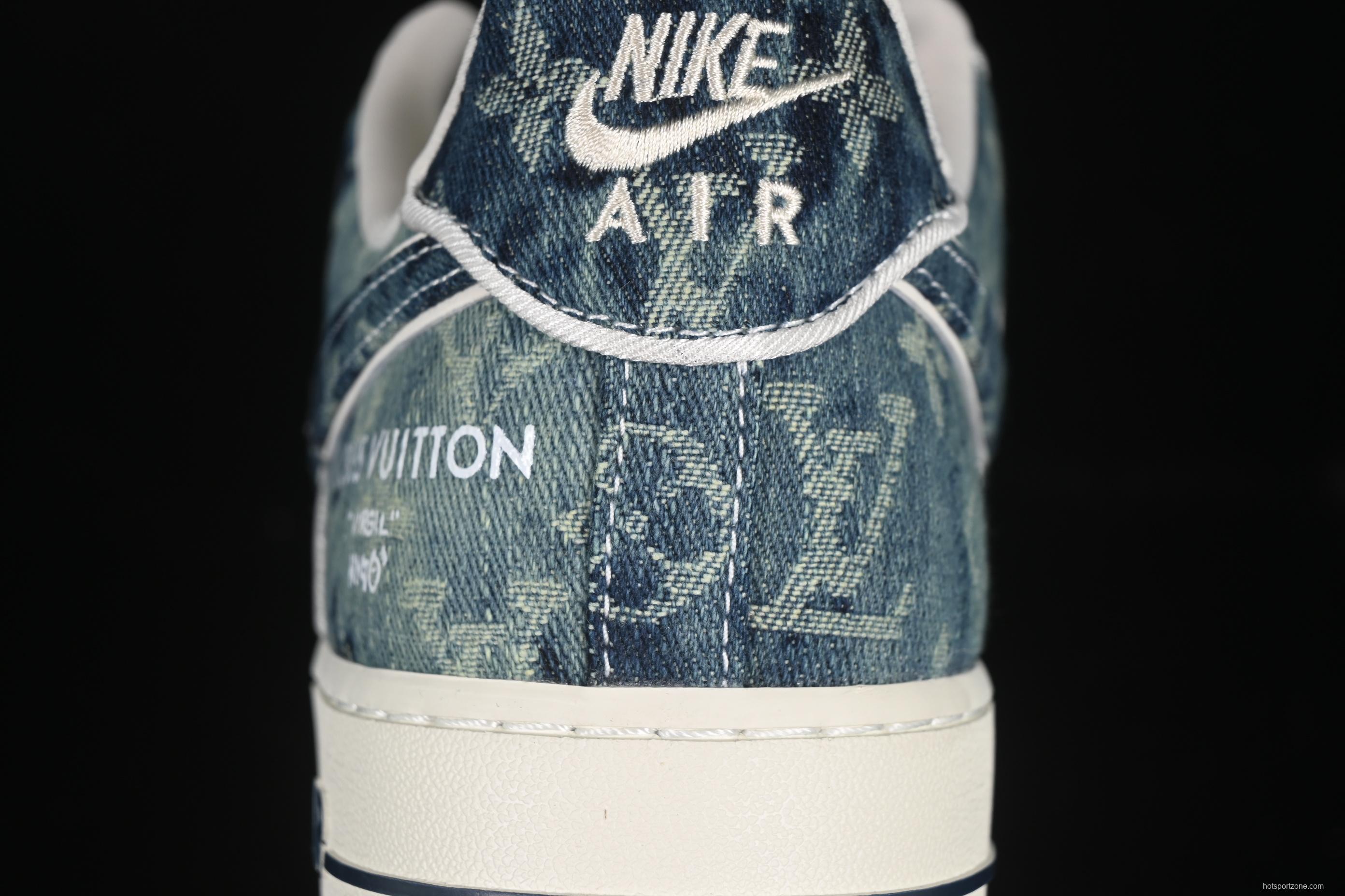 Nike Air Force 1 '07 Low LV Collaboration Blue Denim Casual Sneakers - SC9207-533