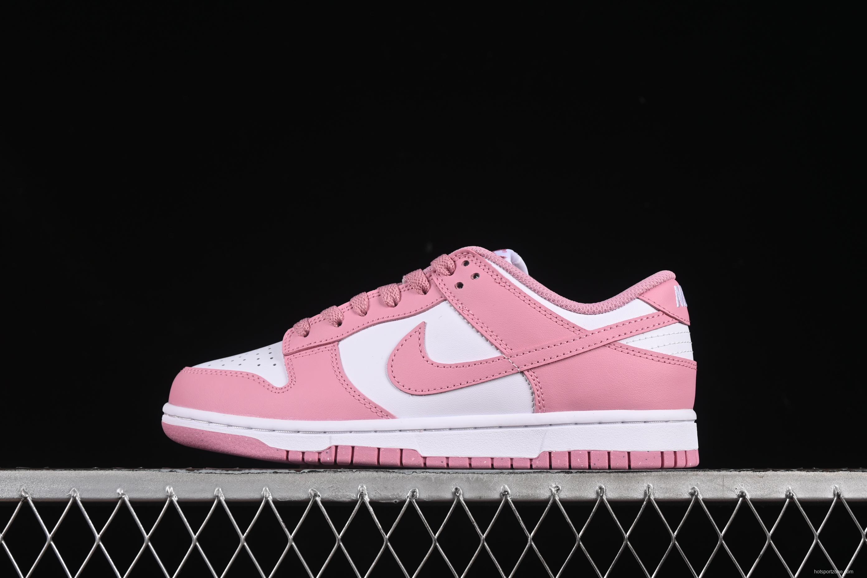 Nike Dunk Low White Pink Low-Top Casual Skate Shoes - DD1873-112