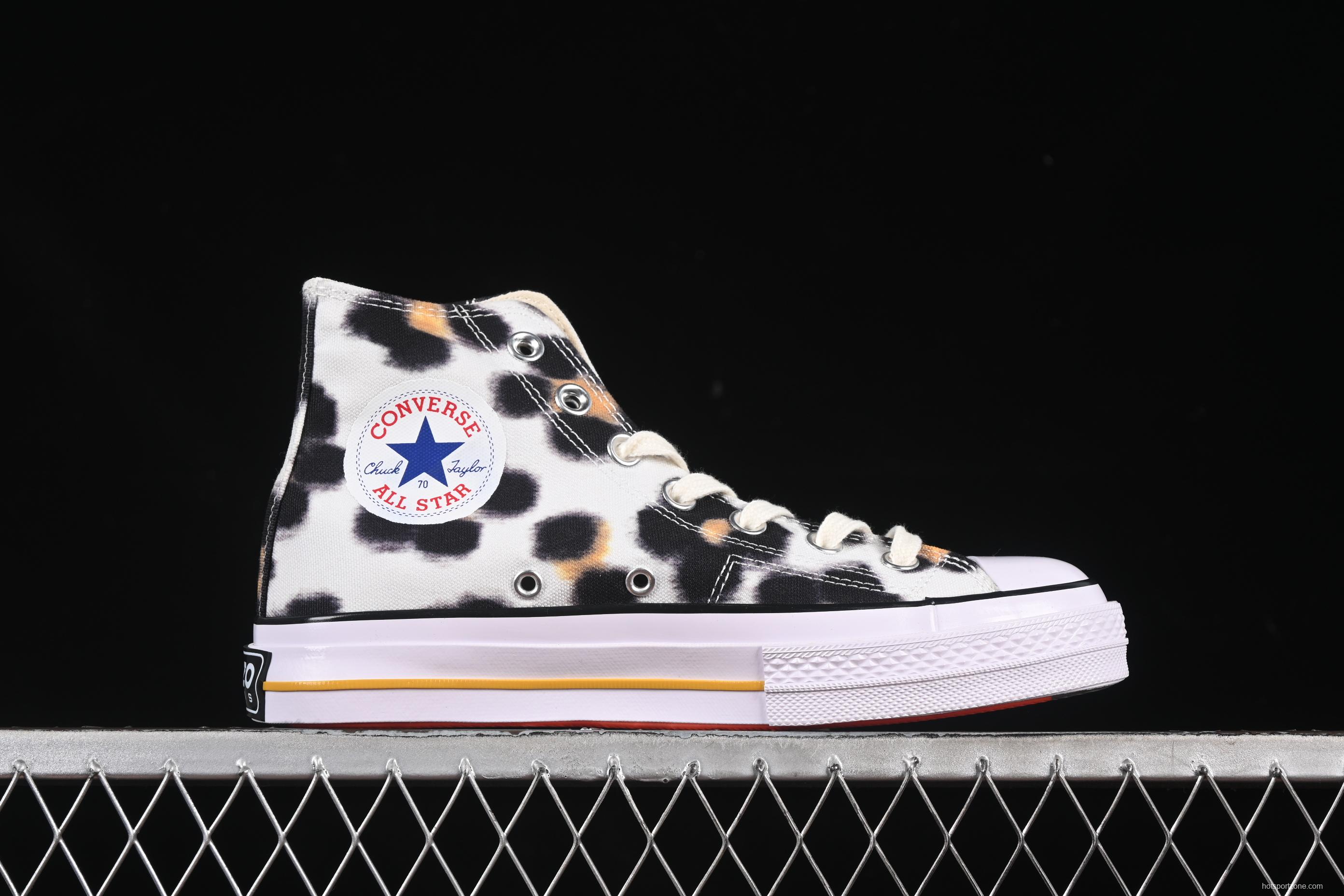Kenzo Chuck Taylor Ox Hana Leopard Cypress High Top Sneakers - A14788C
