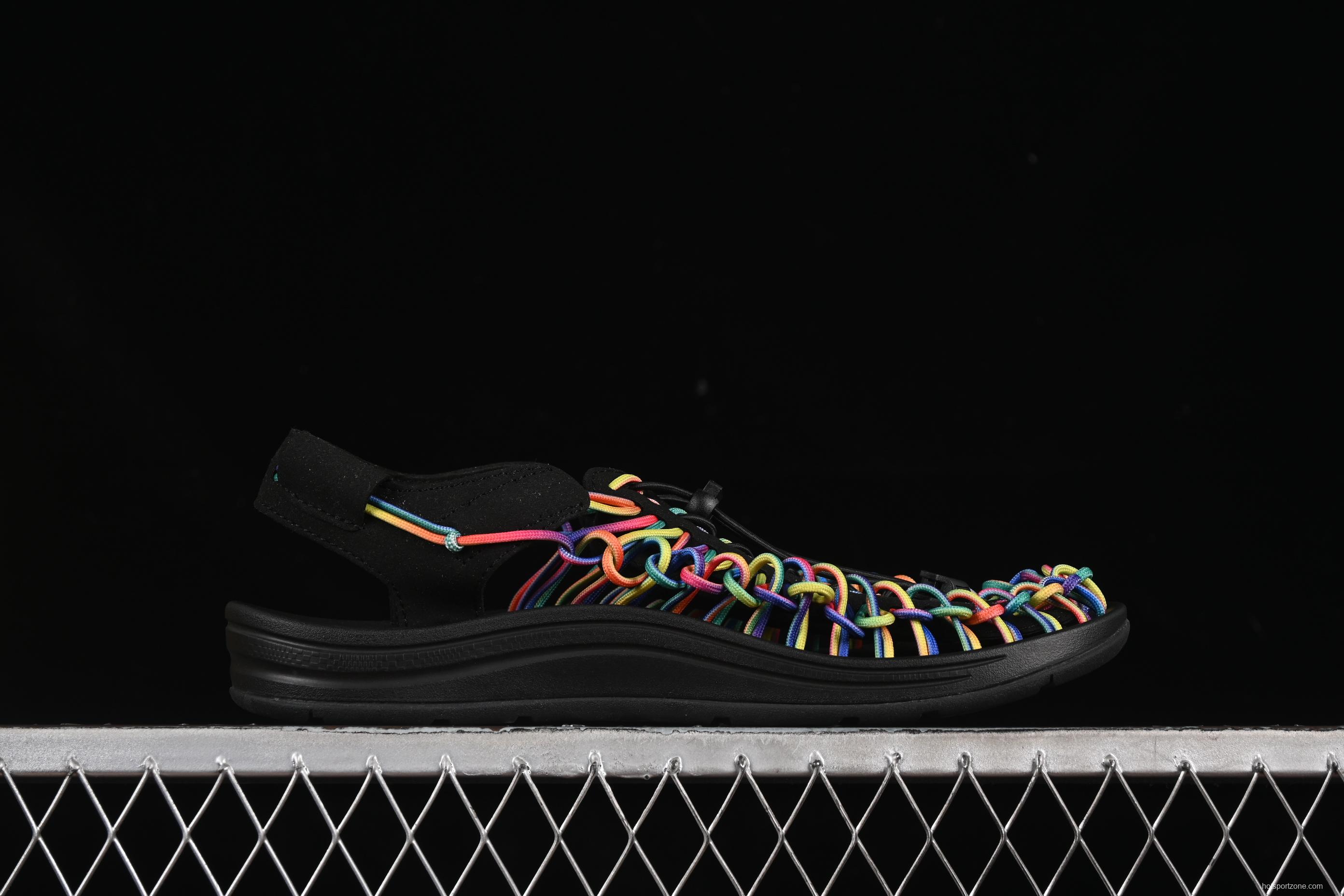 Keen Uneek Flat-M Woven Elastic Strap Outdoor Water Sports Sandals - 1025171