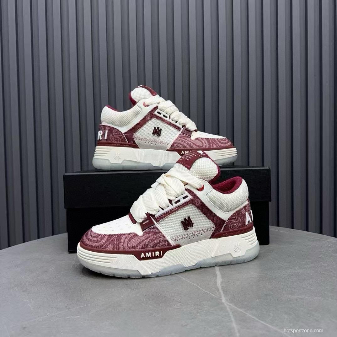 2024 Unisex Amiri White Red Leather Sneaker MJ00360