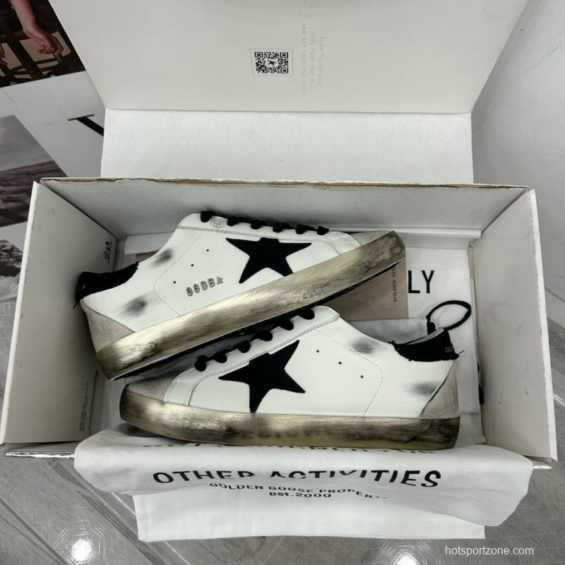 2025 Men GGDB White Black Leather Suede Sneakers SUPER STAR