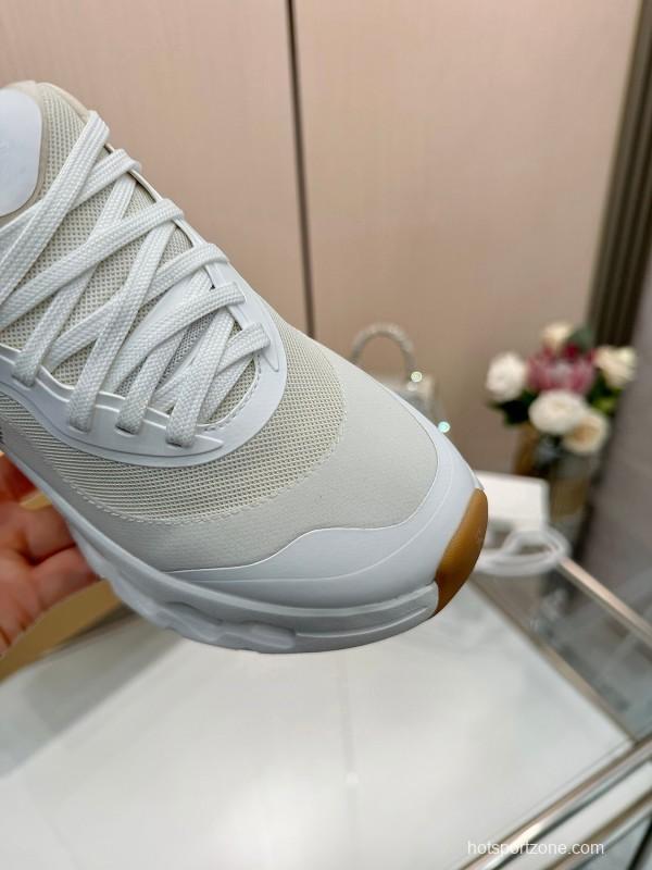2025 Unisex Loewe White Mesh Rubber Sneakers