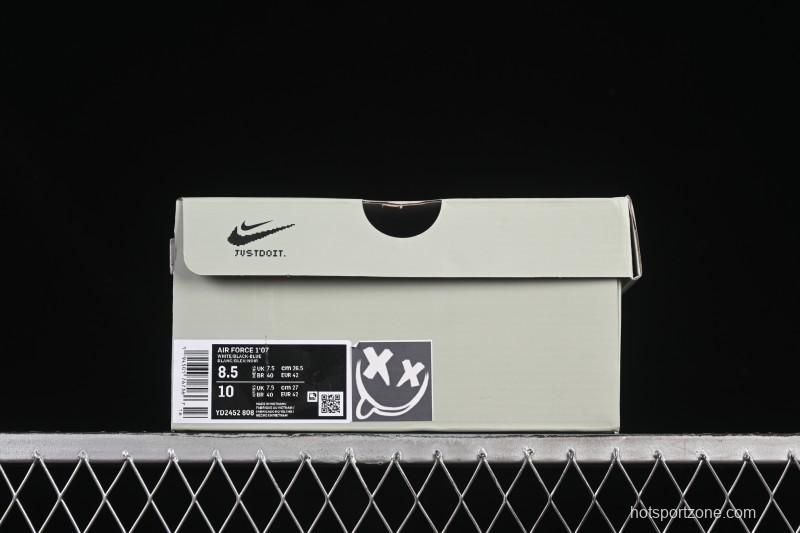 Nike Air Force 1'07 Low Grey Faced Prince Casual Sneakers - YD2452-808