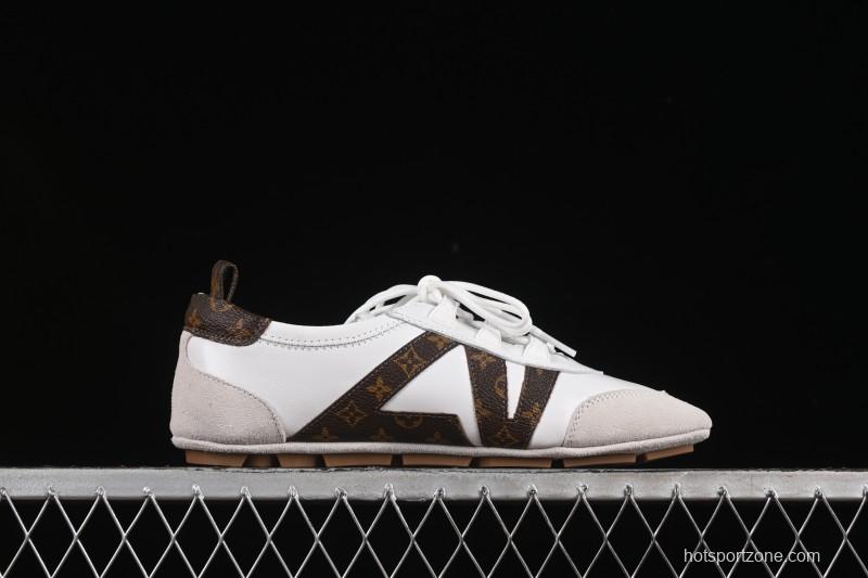 Louis Vuitton Sneakerina Round-Toe Lace-Up Ballet Style Flat Training Shoes - N.F6