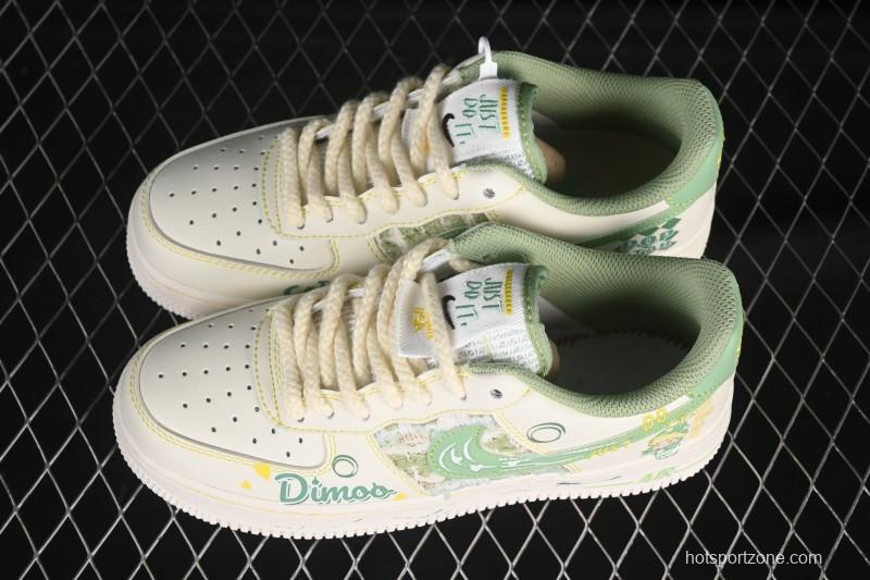 Nike Air Force 1'07 Low Bubble Mart Dimoo Casual Sneakers - FJ7740-110