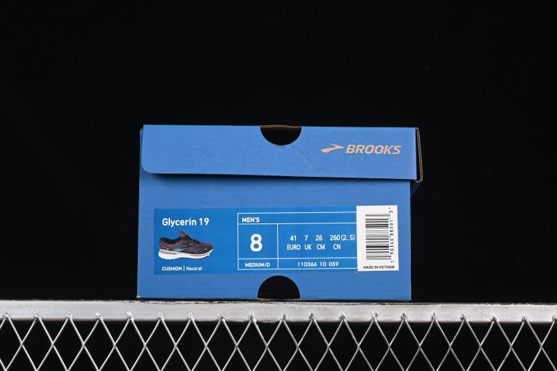 Brooks Glycerin 19 Men's Cushioned Marathon Nitrogen Running Shoes 1103661D059
