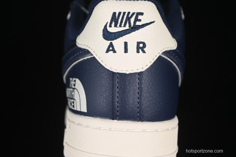 Nike Air Force 1'07 Low North Face Collaboration Dark Blue Sole Casual Sneakers - ZH2598-318