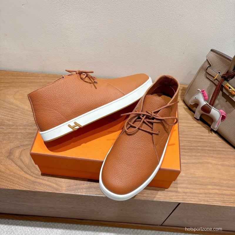 2025 Unisex H Brown Leather Classic Boots AS00380