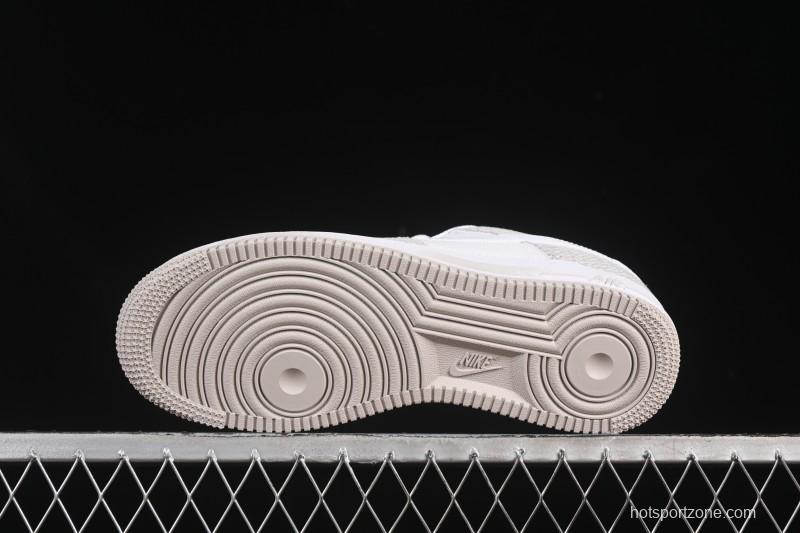 Nike Air Force 1'07 Low Denim Small Swoosh Casual Sneakers - ZH0316-092