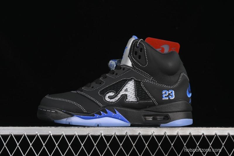 Nike Awake NY x Air Jordan 5 Black Metallic Basketball Shoes - DV4982-004