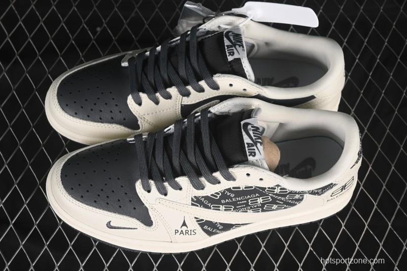 Nike Travis Scott x Fragment Design x Air Jordan 1 Low OG SP AJ1 Low Top Casual Shoes - LD2025-019