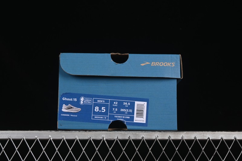 Brooks Ghost 15 Low-Cut Breathable Cushioned Support Casual Sports Running Shoes - 1103931D098