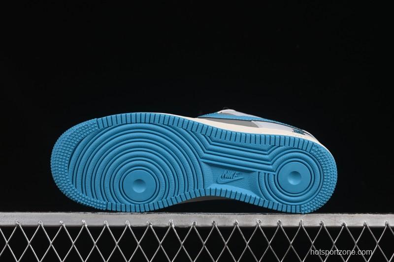 Nike Air Force 1 '07 Low LV Collaboration Gray Blue Sole Casual Sneakers - JJ2508-704