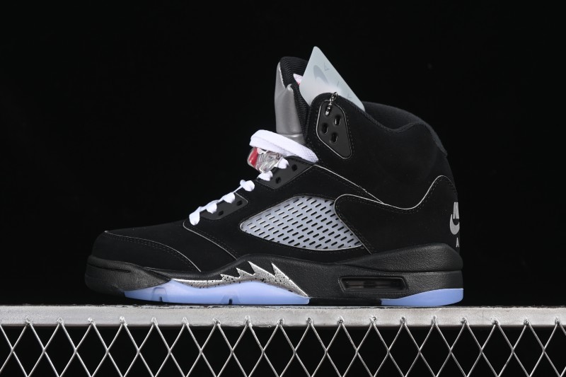 Nike Air Jordan 5 Black Metallic Reimagined Basketball Shoes HF3975-001