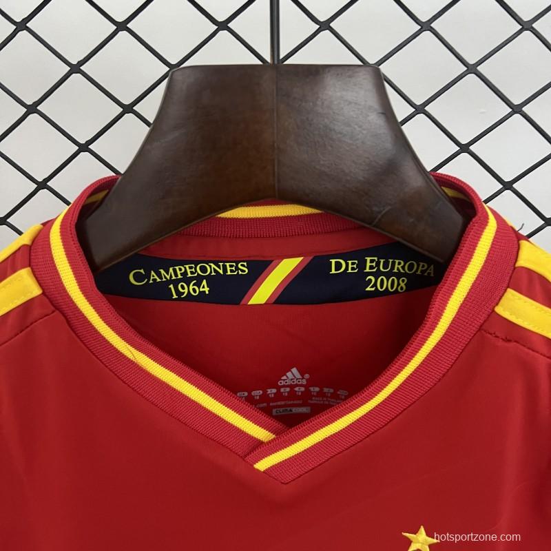 Retro 2012 Kids Spain Home Size 16-28 Jersey