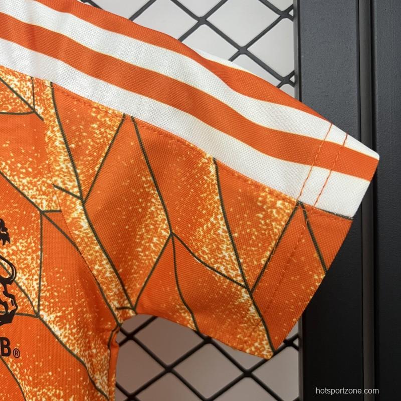 Retro 1988 Kids Netherlands Home Size 16-28 Jersey