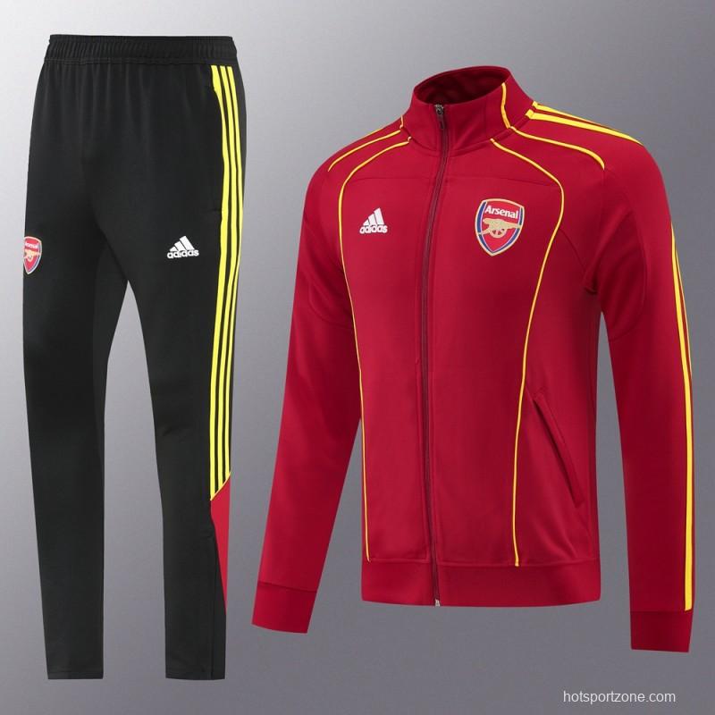 25/26 Arsenal Red Full Zipper Jacket +Long Pants