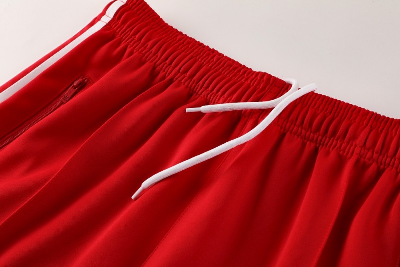 2025 Adidas Original Red Full Hoodie Zipper Jacket +Long Pants