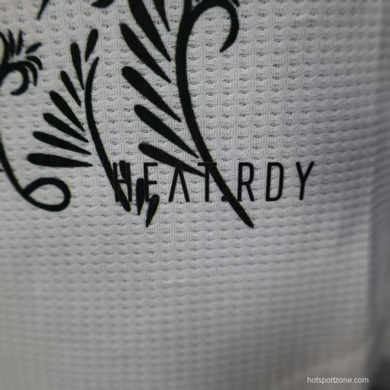 Player Version 2025 Algeria White with Traditional Pattern Jersey