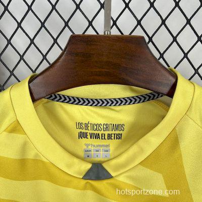 2025/26 Real Betis Yellow Goalkeeper Jersey
