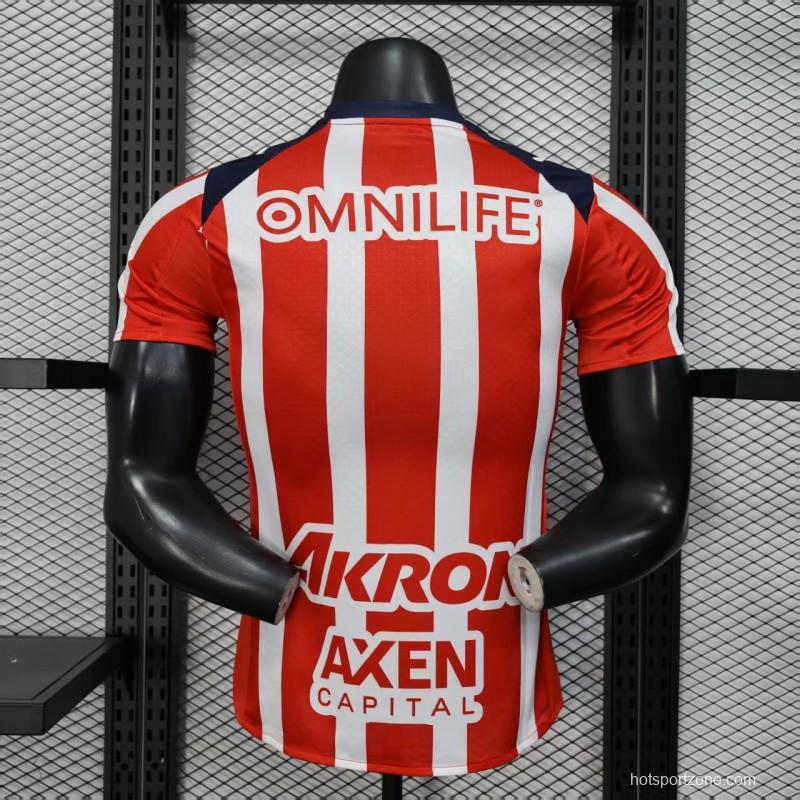 Player Version 25/26 Chivas Guadalajara Home Jersey