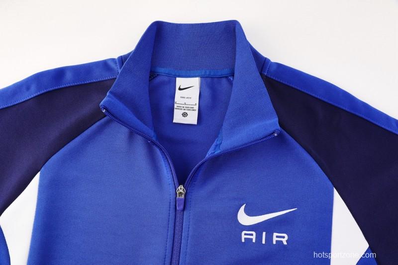 2025 NIKE Blue/Navy Full Zipper Jacket + Long Pants