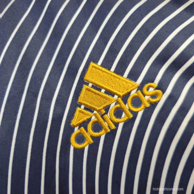 2025 France Jacket Blue/White Stripe Windbreaker