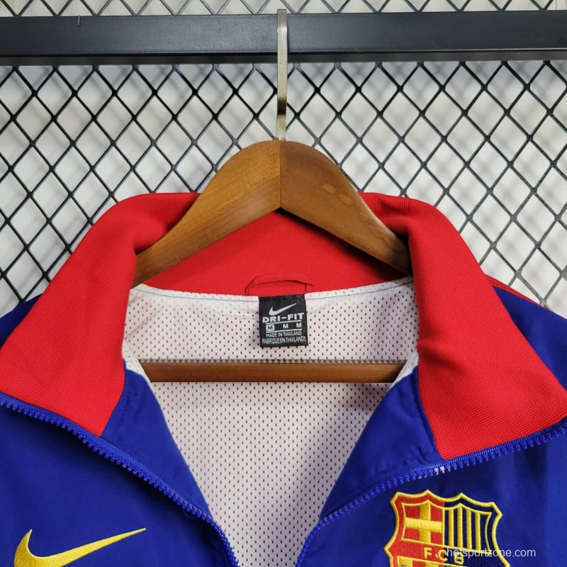 25/26 Barcelona Jacket Blue Windbreaker