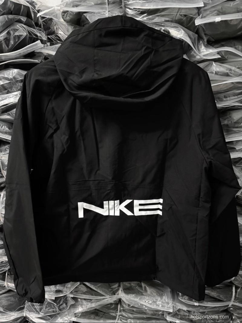 2025 NIKE White/Black Casual Jacket Windbreaker - 2 Colors