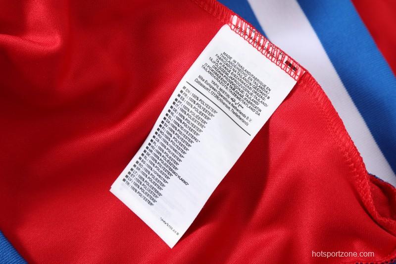 25/26 Atletico Madrid Red Full Zipper Jacket + Long Pants