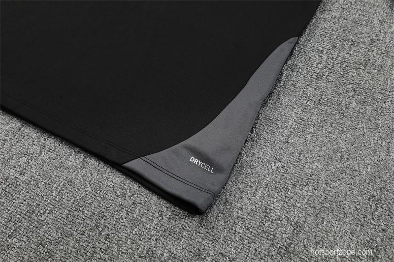 25/26 Manchester City Black Half Zipper Jacket+Long Pants