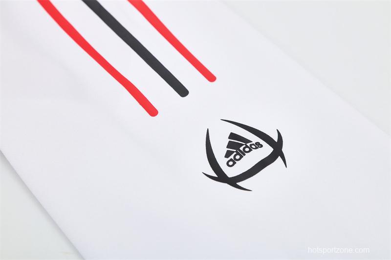 Retro 04/05 AC Milan White Half Zipper Jacket