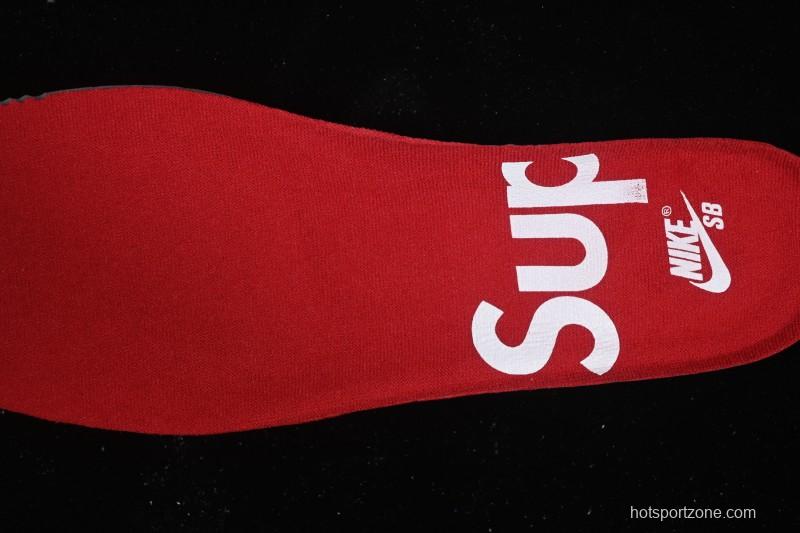 Nike Supreme x Dunk SB Dunk Low Casual Skate Shoes Gray Purple - HQ8487-500