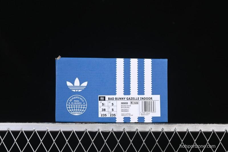 Adidas Bad Bunny Gazelle Indoor Retro Casual Slip-Resistant Wear-Resistant Low-Top Sneakers - JS5055