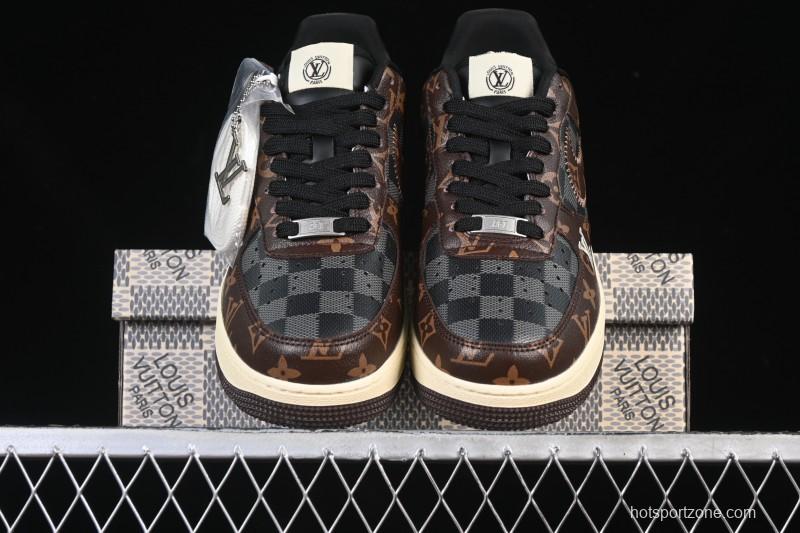 Nike Air Force 1 '07 Low LV Collaboration Coffee Gray Casual Sneakers - SC0601-563