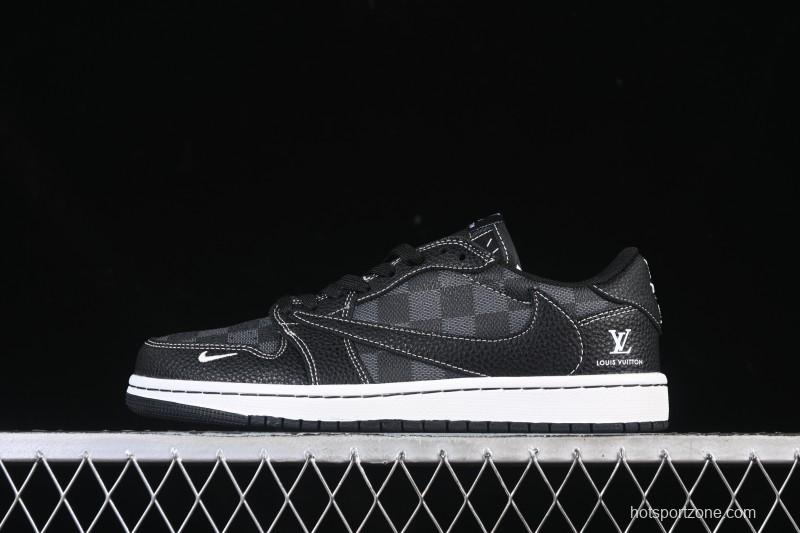 Nike Travis Scott x Fragment Design x Air Jordan 1 Low OG SP AJ1 Low Top Casual Sneakers - DZ5899-008