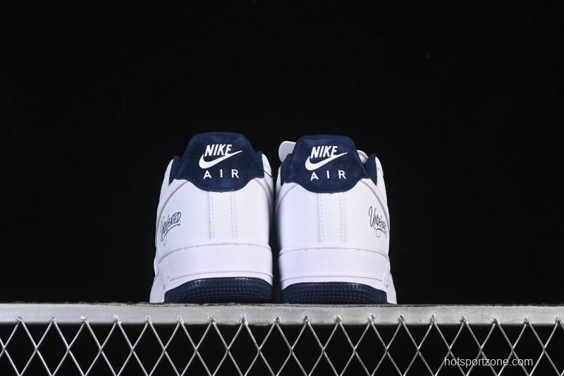 Nike Air Force 1'07 Low White Blue Casual Sneakers - ZH0316-119