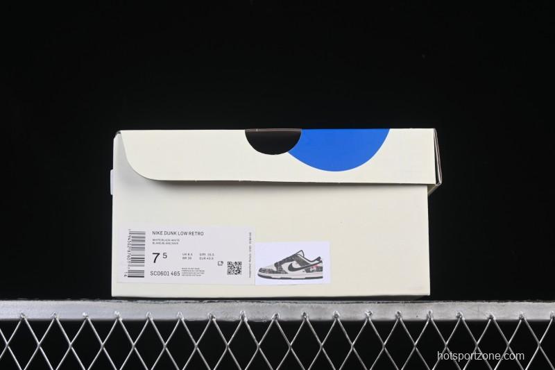 Nike SB Dunk Low BAPE Collaboration White Army Green Anniversary High-End Custom Low-Top Casual Skate Shoes - SC0601-465