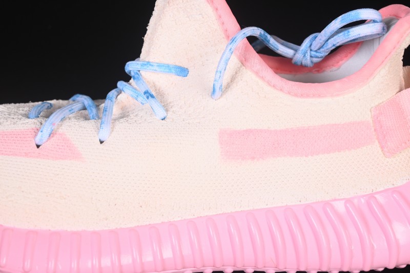 Adidas Yeezy 350 Boost V2 Running Shoes with Pink Watermelon Design - CP9366