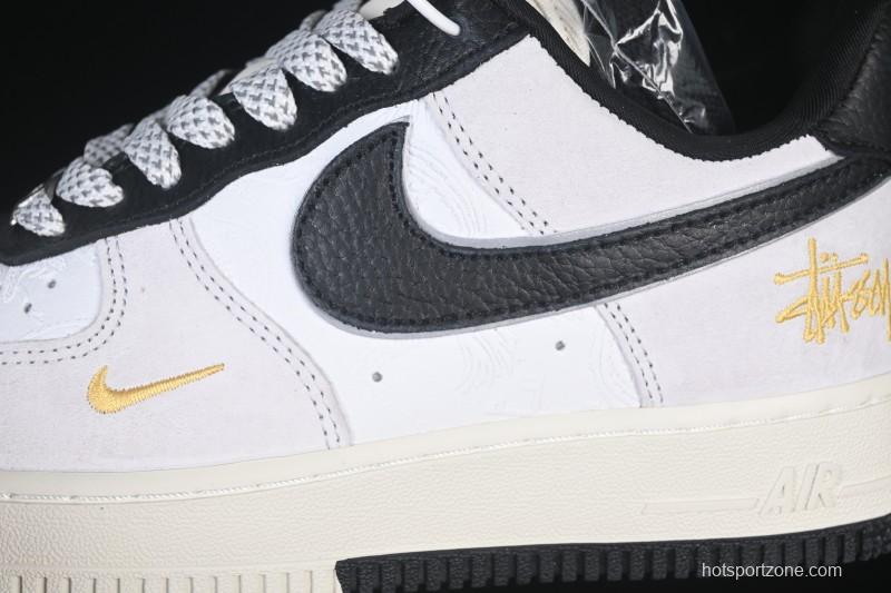 Nike Air Force 1'07 Low Casual Sneakers in White Black Gray - YF9511-805