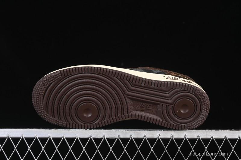 Nike Air Force 1 '07 Low LV Collaboration Coffee Gray Casual Sneakers - SC0601-563