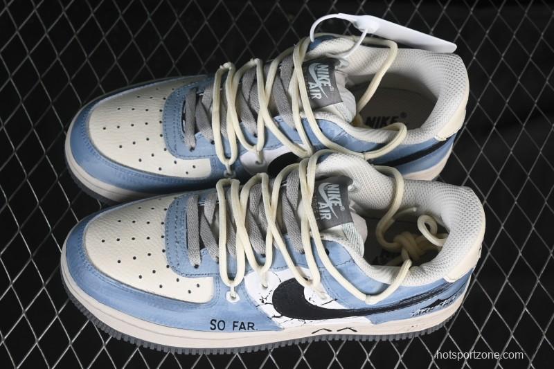 Nike Air Force 1'07 Low The Age of Cracks Hand-Drawn Graffiti Casual Sports Shoes - KS6896-555