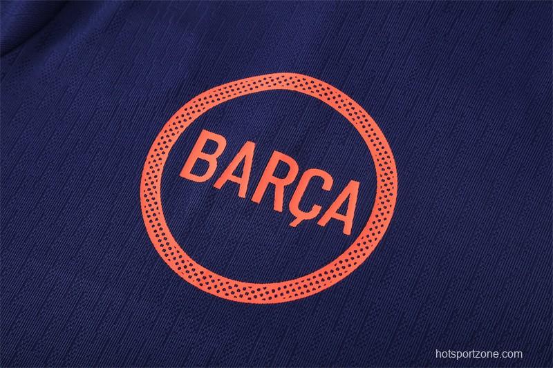 Player Version 25/26 Barcelona Royal Blue T90 Half Zipper Jacket+Long Pants