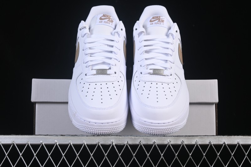 Nike Air Force 1 '07 Low Basketball Shoes with Classic Leather Upper and Air-Sole Cushioning - FJ4146-120