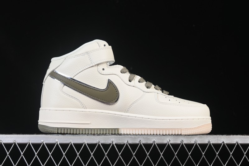 Nike Air Force 1 '07 Mid Retro Basketball Sneakers with 3M Reflective Upper and Crystal Translucent Sole - XL0236-231