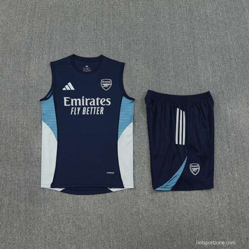 25/26 Real Madrid Navy Vest Jersey+Shorts