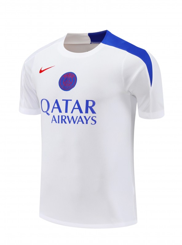 25/26 PSG White Short Sleeve Jersey+Shorts